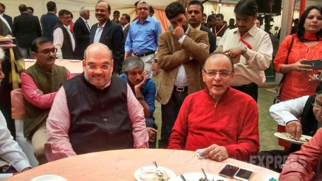 Narendra Modi, Diwali Milan, Diwali Milan Event, Amit Shah, Arun Jaitley, M Venkaiah Naidu, Diwali Milan Photos, Diwali Milan Pics, Narendra Modi Diwali Milan, Modi hosts Diwali Milan, modi hosts Luncheon Meet, Modi Hosts Luncheon for journalists, Luncheon Meet For Journalists, Narendra Modi News