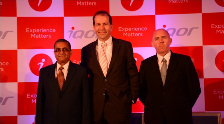 Left To Right- Sanjay Vidyarthi, Managing Director_India iQor,Hartmut Liebel_iQor’s CEO, Steve Deacon Regional Vice President_Asia iQor.