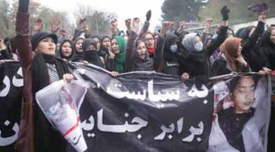 Afghanistan, Hazara killings, Afghan hazaras, Afghanistan protest, Afghanistan protest march. world news, indian express
