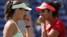 Martina Hingis, Sania Mirza, Martina Hingis tennis, Qatar Total Open, Tennis, Indian express. Sports News, Tennis News