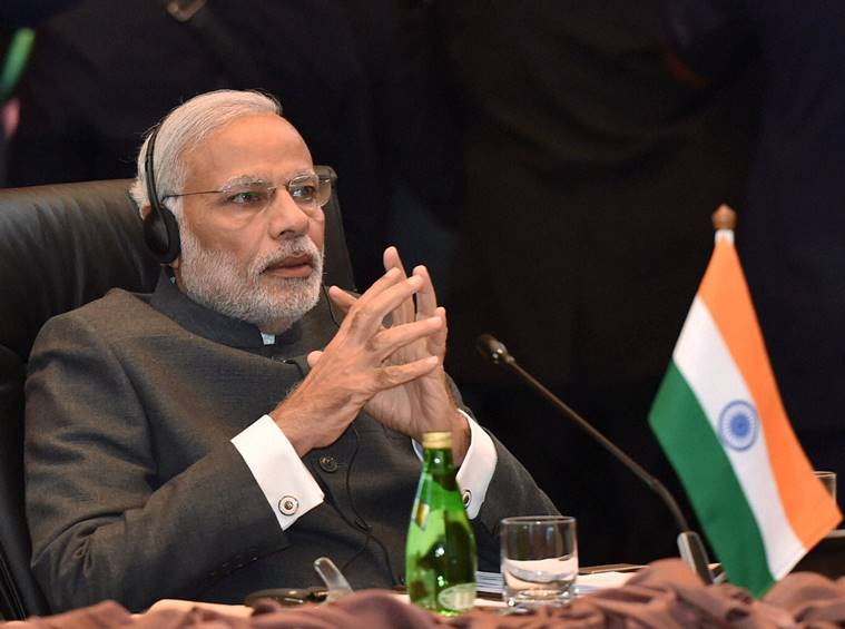 Prime Minister Narendra Modi at the 13th ASEAN-India Summit in Kuala Lumpur, Malaysia on Saturday. PTI Photo/Kamal Singh