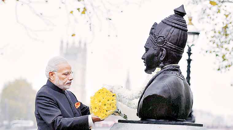 Modi unveils Basaveshwara bust in London: Paris attack fills my heart with sadness.