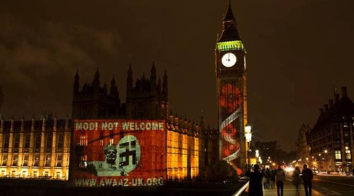 modi not welcome, modi uk parliament, Modi protest