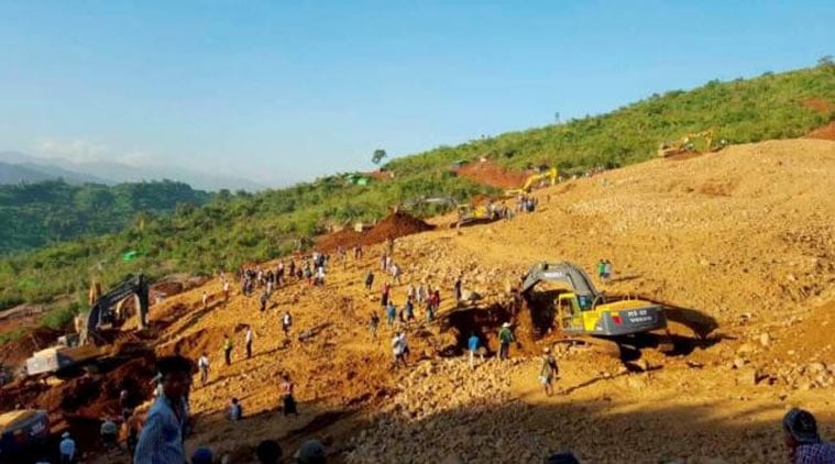 myanmar, myanmar landslide, landslide myanmar, myanmar landslide deaths, myanmar landslide death toll, myanmar death toll, world news, myanmar news, Kachin landslide, myanmar latest news
