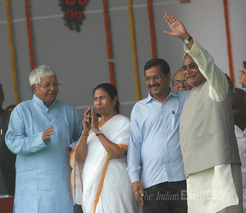 Nitish Kumar, Nitish Kumar Swearing in, Nitish Kumar Bihar CM, Nitish Kumar News, Lalu Prasad Yadav, Arvind Kejriwal, Rahul Gandhi, Mamata Banerjee, Nitish Kumar Latest News, Nitish Kumar Breaking News