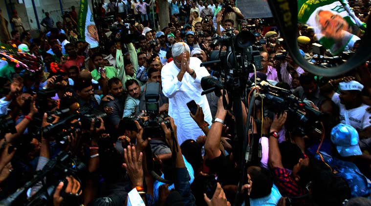  bihar election results, bihar 2015 election results, Nitish Kumar, Lalu Yadav, bihar polls results, bihar election, bihar polls, bihar polls results, nitish kumar, lalu prasad yadav, grand alliance, mahagathbandan, bihar, bihar news, india news, latest news