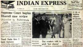 Indian Express, Indian Express front page, Indian Express newspaper