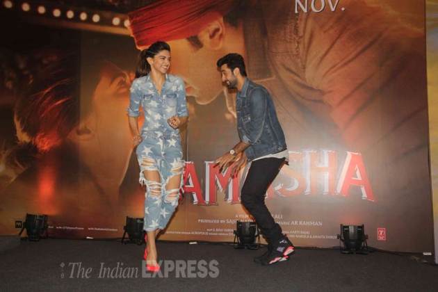 deepika padukone, ranbir kapoor, tamasha, tamasha promotions, deepika padukone pictures, ranbir kapoor pictures, ranbir deepika pics, ranbir deepika tamasha, imtiaz ali, deepika ranbir pics, entertainment, bollywood, tamasha film