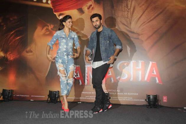 deepika padukone, ranbir kapoor, tamasha, tamasha promotions, deepika padukone pictures, ranbir kapoor pictures, ranbir deepika pics, ranbir deepika tamasha, imtiaz ali, deepika ranbir pics, entertainment, bollywood, tamasha film