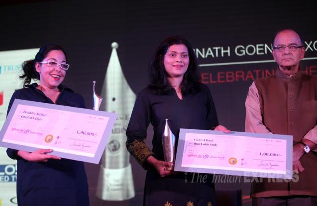 RNG awards, RNG awards 2015, Journalism Awards, Ramnath Goenka awards, Ramnath Goenka Journalism awards, photos RNG awards winner, photos RNG awards winner 2015, latest Journalism Awards photos, RNG awards winners, Ramnath Goenka Excellence in Journalism Awards