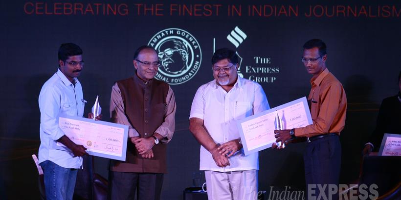 RNG awards, RNG awards 2015, Journalism Awards, Ramnath Goenka awards, Ramnath Goenka Journalism awards, photos RNG awards winner, photos RNG awards winner 2015, latest Journalism Awards photos, RNG awards winners, Ramnath Goenka Excellence in Journalism Awards