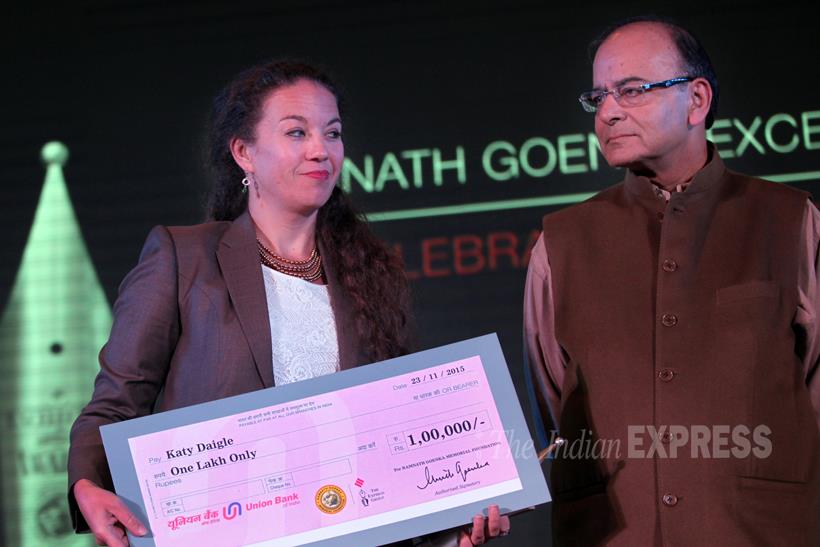RNG awards, RNG awards 2015, Journalism Awards, Ramnath Goenka awards, Ramnath Goenka Journalism awards, photos RNG awards winner, photos RNG awards winner 2015, latest Journalism Awards photos, RNG awards winners, Ramnath Goenka Excellence in Journalism Awards