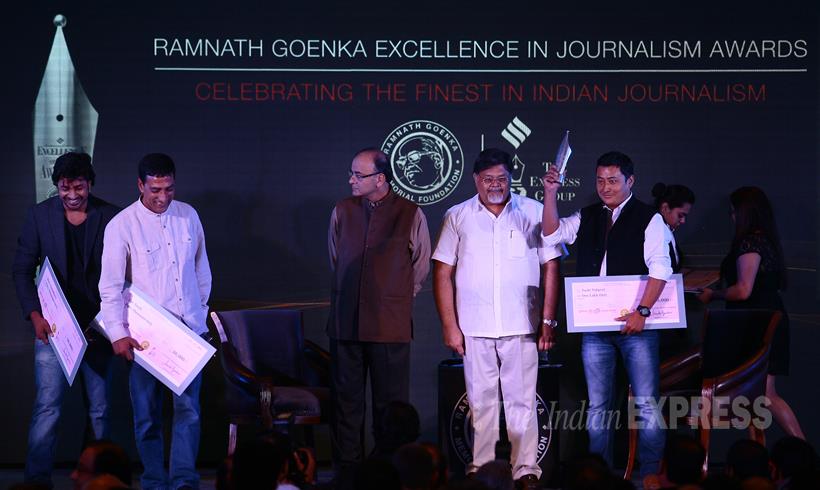 RNG awards, RNG awards 2015, Journalism Awards, Ramnath Goenka awards, Ramnath Goenka Journalism awards, photos RNG awards winner, photos RNG awards winner 2015, latest Journalism Awards photos, RNG awards winners, Ramnath Goenka Excellence in Journalism Awards