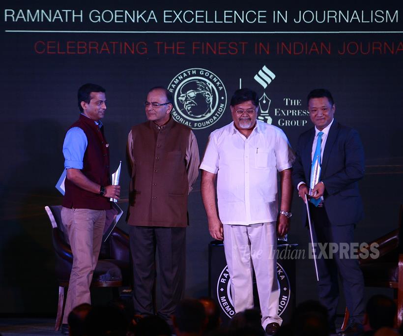 RNG awards, RNG awards 2015, Journalism Awards, Ramnath Goenka awards, Ramnath Goenka Journalism awards, photos RNG awards winner, photos RNG awards winner 2015, latest Journalism Awards photos, RNG awards winners, Ramnath Goenka Excellence in Journalism Awards