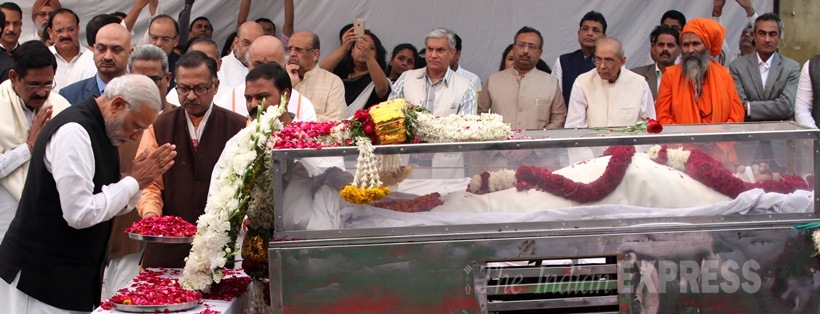 Ashok Singhal, Ashok Singhal death, Ashok Singhal passes away, Ashok Singhal Dead, Ashok Singhal Dies, Ashok Singhal news, VHP Leader Ashok Singhal Dead, VHP Leader Ashok Singhal Death, Ashok Singhal Latest News, NArendra Modi, Arun Jaitley, Sushma Swaraj, Venkaiah Naidu, Amit Shah