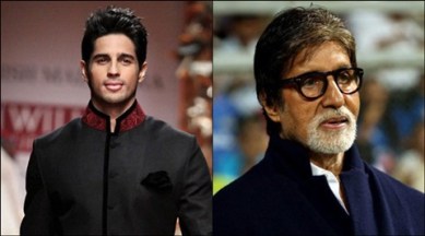 amitabh bachchan, amitabh bachchan news, sidharth malhotra, sidharth malhotra news, sidharth malhotra amitabh bachchan