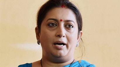 smriti irani, GIAn, GIAN inauguration , Smirit at GIAN, Global Initiative on Academic Network, IIT gandhinagar, anda paratha, gujarat news