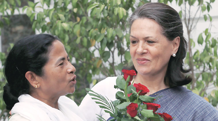sonia gandhi, mamata banerjee, sonia diwali message, sonia mamata, sonia message to mamata, bengal polls, Trinamool congress, mamata TMC, politics news, nation news