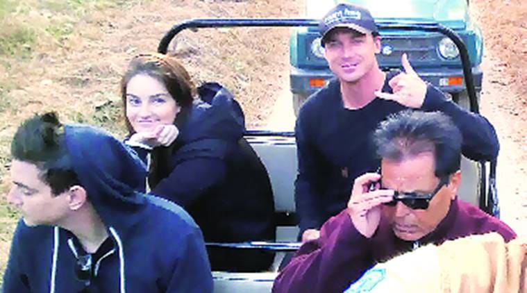 South African cricketer Dale Steyn at the Pench Tiger Reserve on Saturday. Express