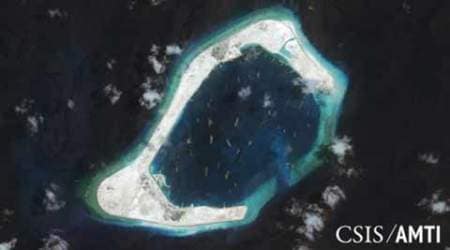 South China Sea, Beijing's island building, Sino-US friction, Spratly Islands USS Lassen, ASEAN, World news
