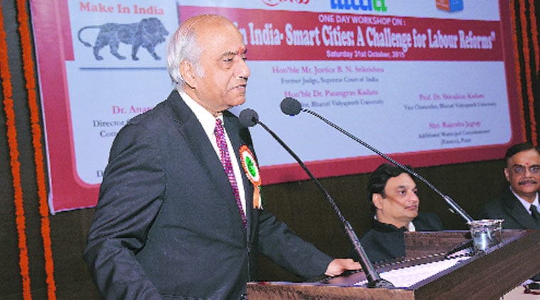 labour reform, workshop on labour reform, BN Srikrishna, pMake In India-Smart Cities: A challenge for labour reforms, pune news