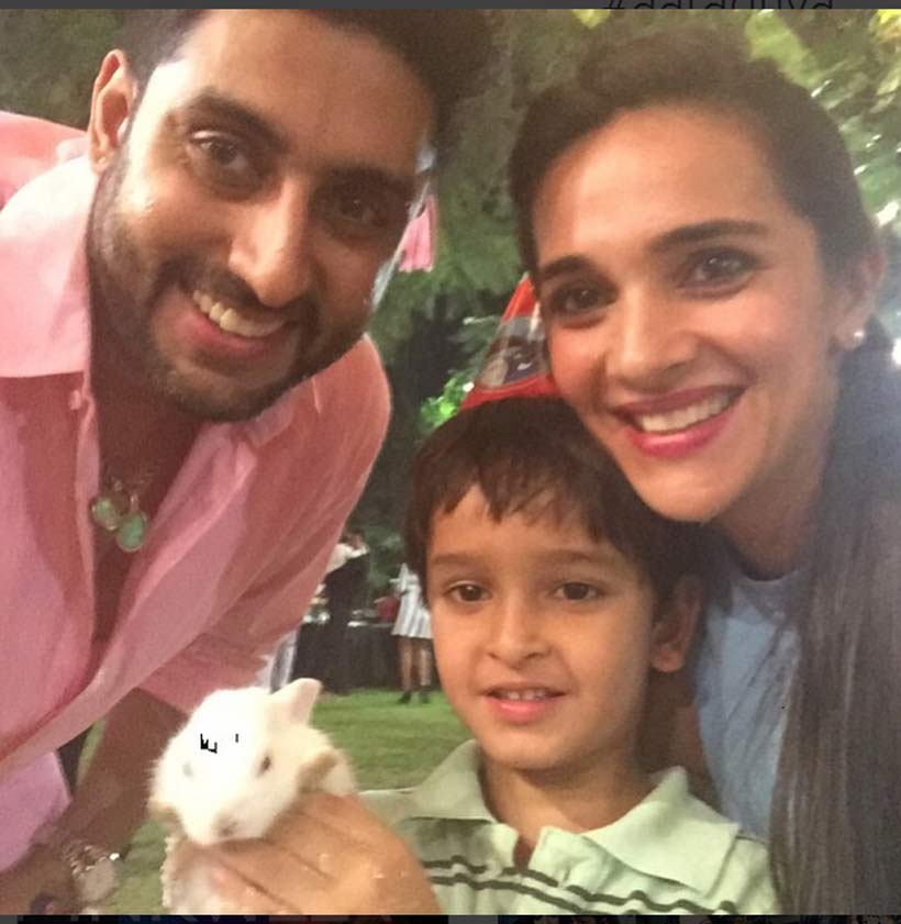 Tara Sharma Saluja, Abhishek Bachchan, Aaradhya Bachchan birthday party photos