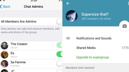 Admins, Supergroups and More