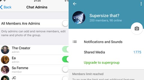 Telegram, Telegram app, Telegram apps, Telegram Supergroup, Telegram ISIS, Telegram features
