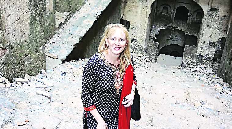 Victoria Lautman, chicago journalist victoria lautman, fatehpur fort, stepwells , INTACH, fatehpur fort architecture, heritage of india, indian heritage, talk, indian express