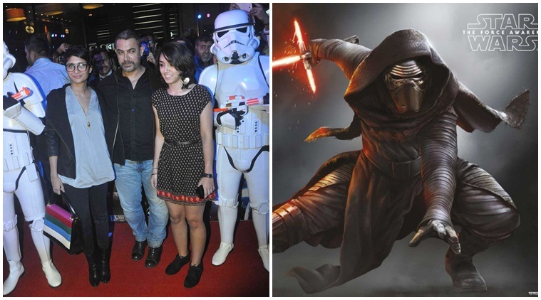 Aamir Khan, Star wars: The Force Awakens, Aamir Khan Star wars screening, Aamir Khan Kiran Rao, Aamir Khan with Daughter, Aamir Khan At Star Wars Screening, Entertainment news
