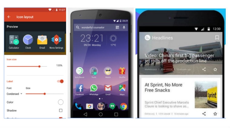 Nova, Hola, APUS: Give your smartphone a makeover with these Android  launchers | Technology News,The Indian Express