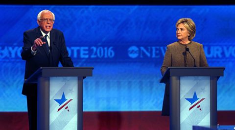 Democratic debate: Bernie Sanders apologises to Hillary Clinton for data breach scandal