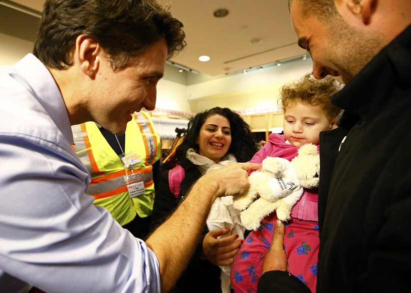 canada, refugee, syrian refugee, syrian refugee in canada, canada airport, toronto airport refugees, migrants, Syrian migrants, canada prime minister, PM of canada, Prime Minister Justin Trudeau, PM justin, justin and syria, airport refugees, canada PM photos,