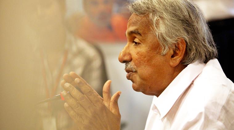 Kerala Chief Minister Oommen Chandy at the Indian Express Idea Exchange in New Delhi.Express photo by Ravi Kanojia 