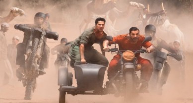 Dishoom, dishoom movie, dishoom first look, dishoom movie first look, dishoom film first look, dishoom movie poster, john abraham dishoom, varun dhawan dishoom, jacqueline fernandez, upcoming movies, upcoming bollywood, upcoming movies 2015