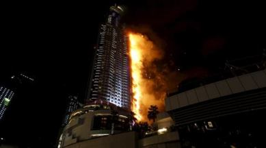 dubai, dubai fire, dubai new year fire, dubai building fire, dubai emaar, dubai news, world news