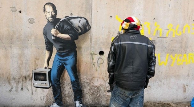 Banksy, street artist, graffiti artist, banksy london, art and culture, public art, indianexpress.com