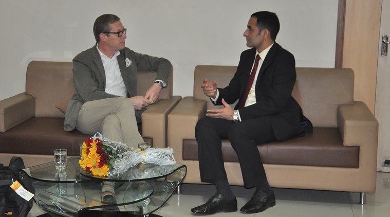 Swiss ambassador gujarat, gujarat news, rajkot capacities project, Linus von Castlemur, india news, gujarat swiss projects, rajkot carbon development projects