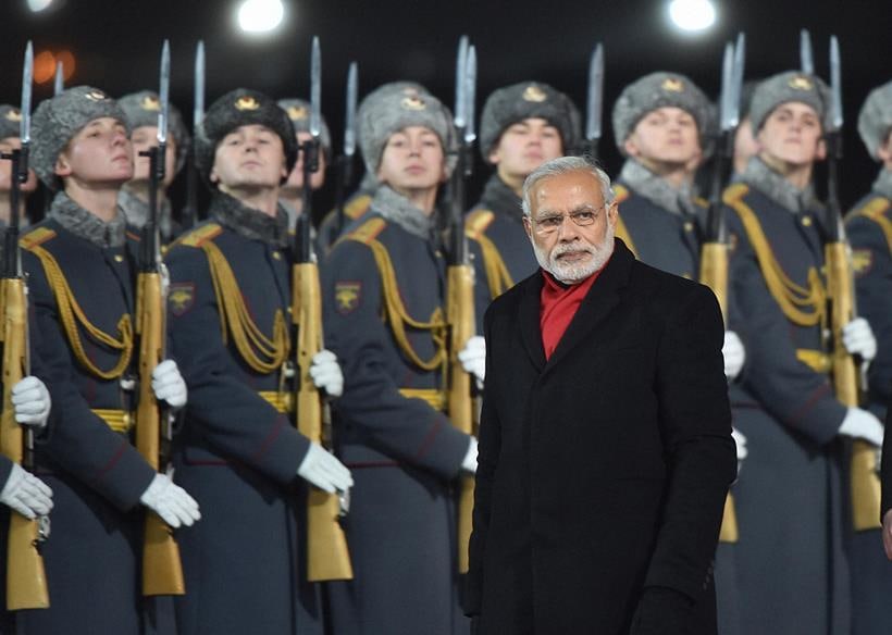 narendra modi, modi, modi in Russia, Modi russia visit, Modi Russia trip, Modi putin, india russia deals, modi putin talks, india russia summit, india news, russia news, latest news, modi russia photos, modi putin images, modi russia national anthem,