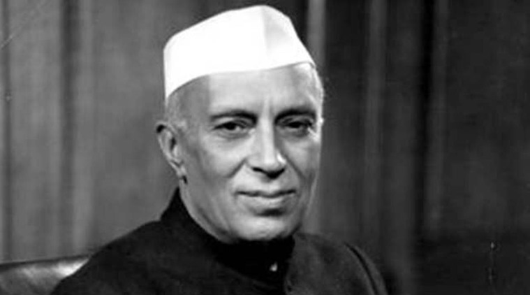 India's first Prime Minister Jawaharlal Nehru. 