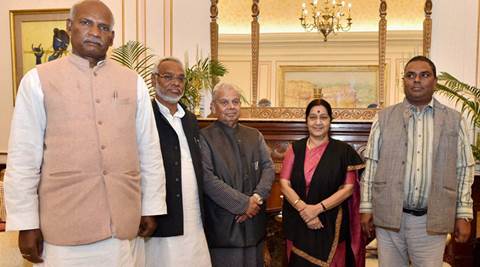 Madhesi leaders meet Sushma, seek help to resolve crisis | India News ...