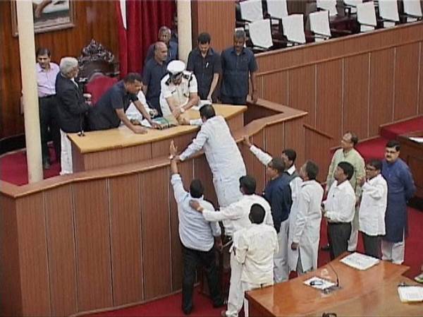 The Bill was passed in absence of opposition Congress members who protested rejection of some of their amendments