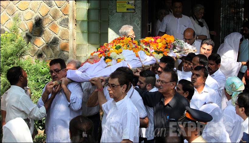 Sadhana, Sadhana Death, Sadhana Funeral