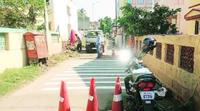 PCMC, speed breaker, rumble strip, pune accident, pune road accident, pune traffic, pune news