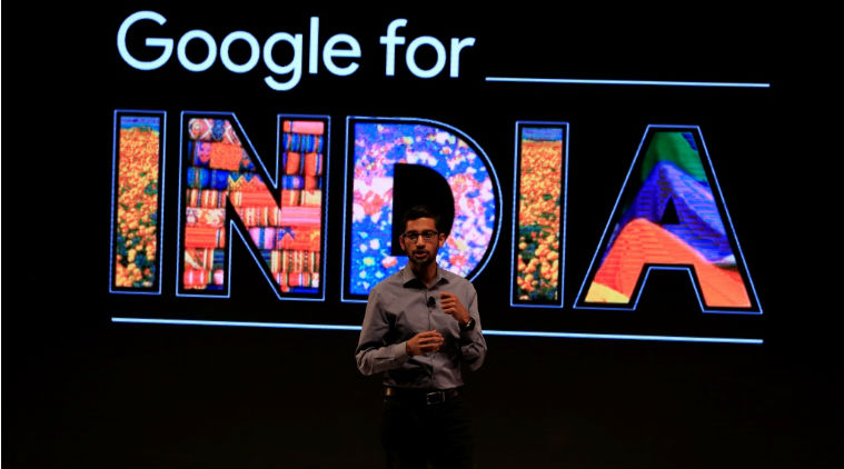 Google CEO Sundar Pichai, Sundar Pichai, Sundar Pichi Google announcements, Pichai India announcements, Google new campus, Asus Chromebit India, Sundar Pichai India news, free wifi, Google