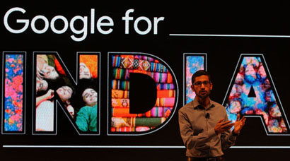 Google CEO in Delhi, Sundar Pichai announcement, Google, Google For India, Sundar Pichai in Delhi, Free Wi-Fi, WiFi in railway stations, WiFi railway stations, Chromebit, Google new campus, New GOogle office, Google Maps, Google Youtube, Google CEO India visit, Sundar Pichai India visit, tech news