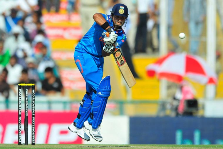 Suresh Raina struggled facing the short ball