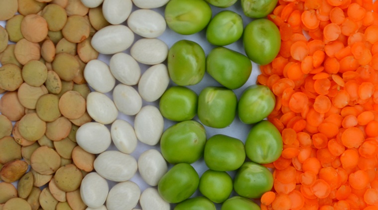Lentils, peas, beans