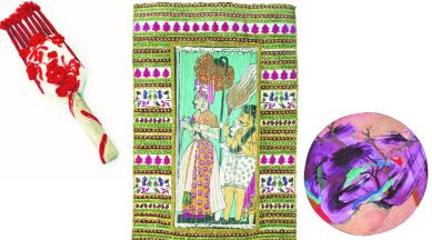 Fibre Fables, traditional yarn, exhibition, professional weavers, Talk