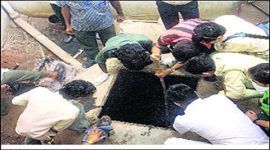 chennai news, 4 died at chennai hotel, chennai hotel septic tank, chennai hotel septic tank cleaning, private hotel in Okkiyam Pettai